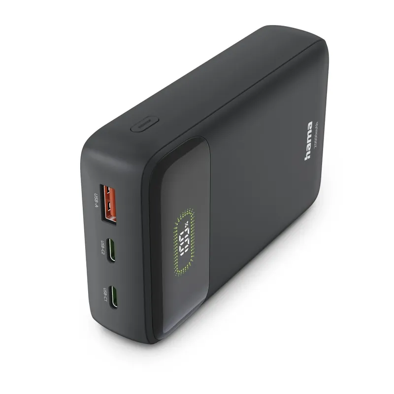 "PD20-W20" Power Pack, 20,000 mAh, Output 2x USB-C, USB-A, Fast Charging, Promocja