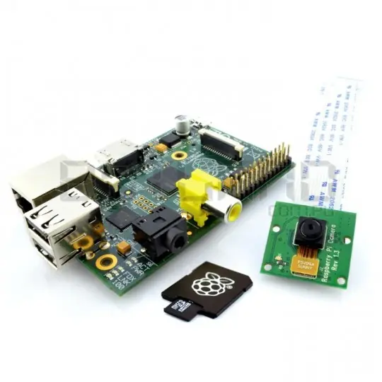 Raspberry Pi Model B 512 MB + karta + kamera HD Hit cenowy